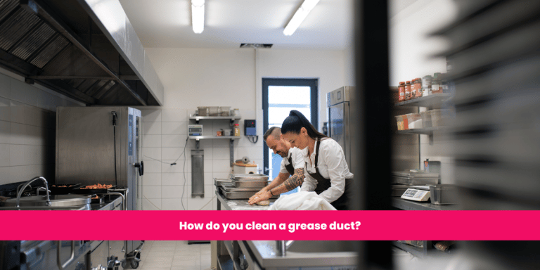 How do you clean a grease duct